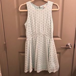 Mint green lace dress